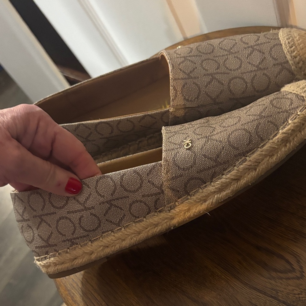 Calvin Klein Beige Patterned Espadrilles - image 4